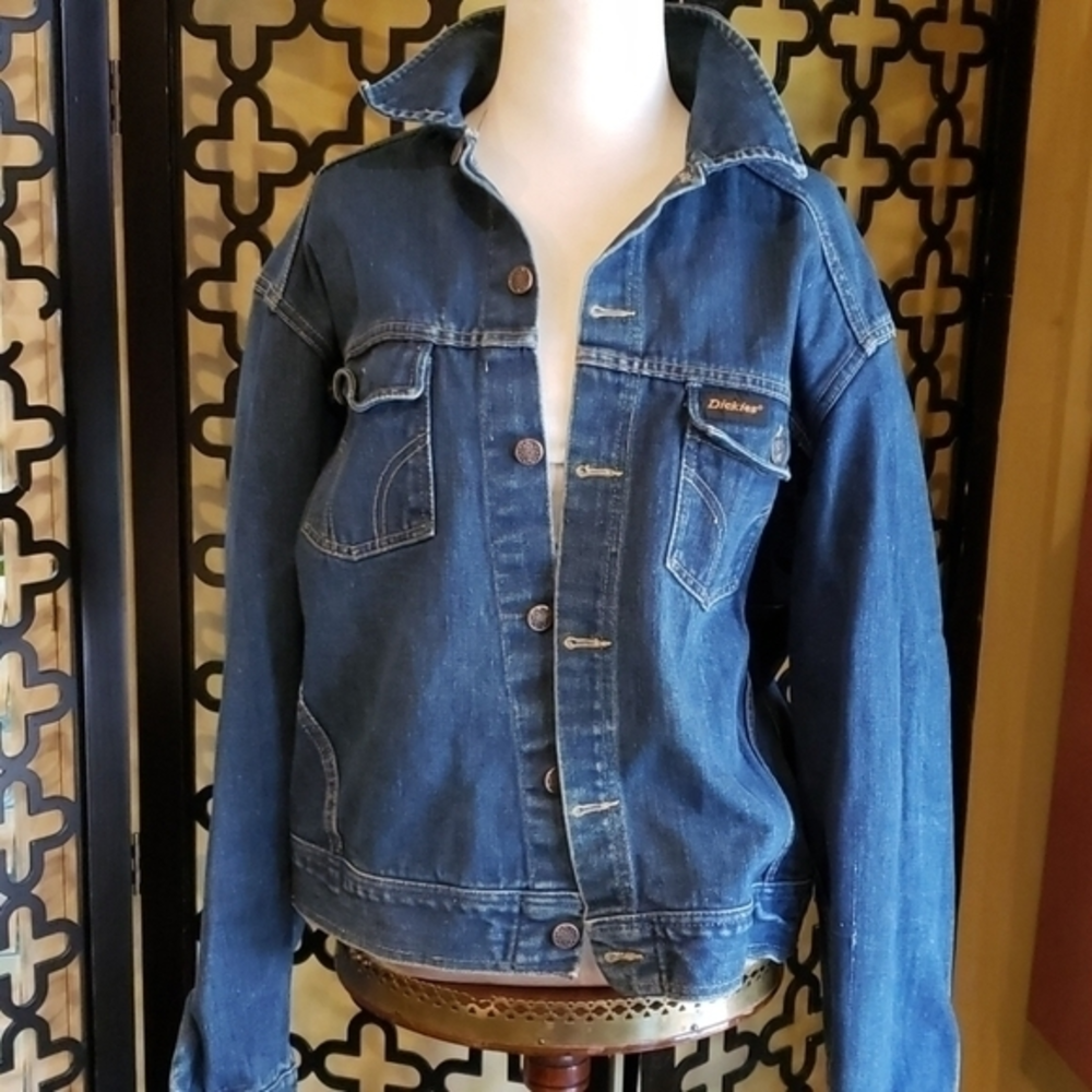 💗VINTAGE DICKIES DENIM JACKET‎ SIZE XL